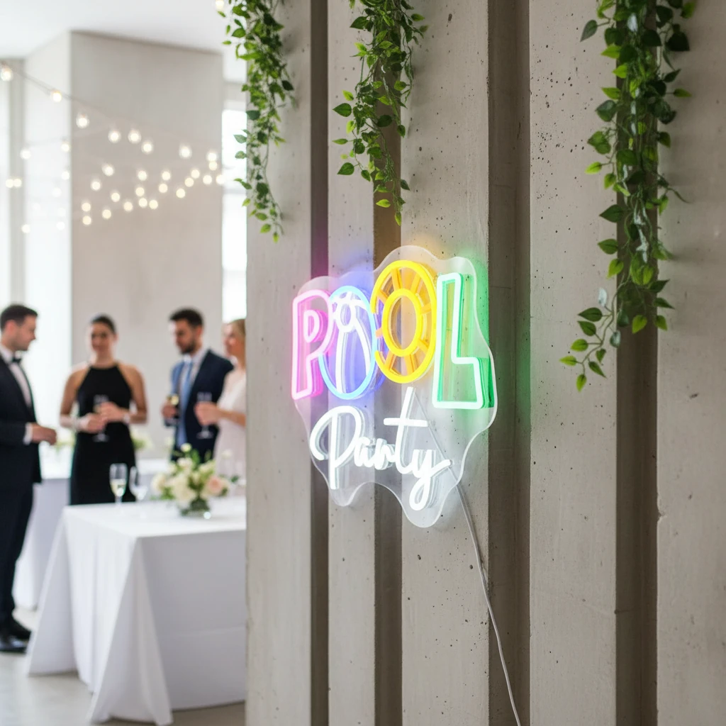 Pool Party Neon Sign by Neonchics