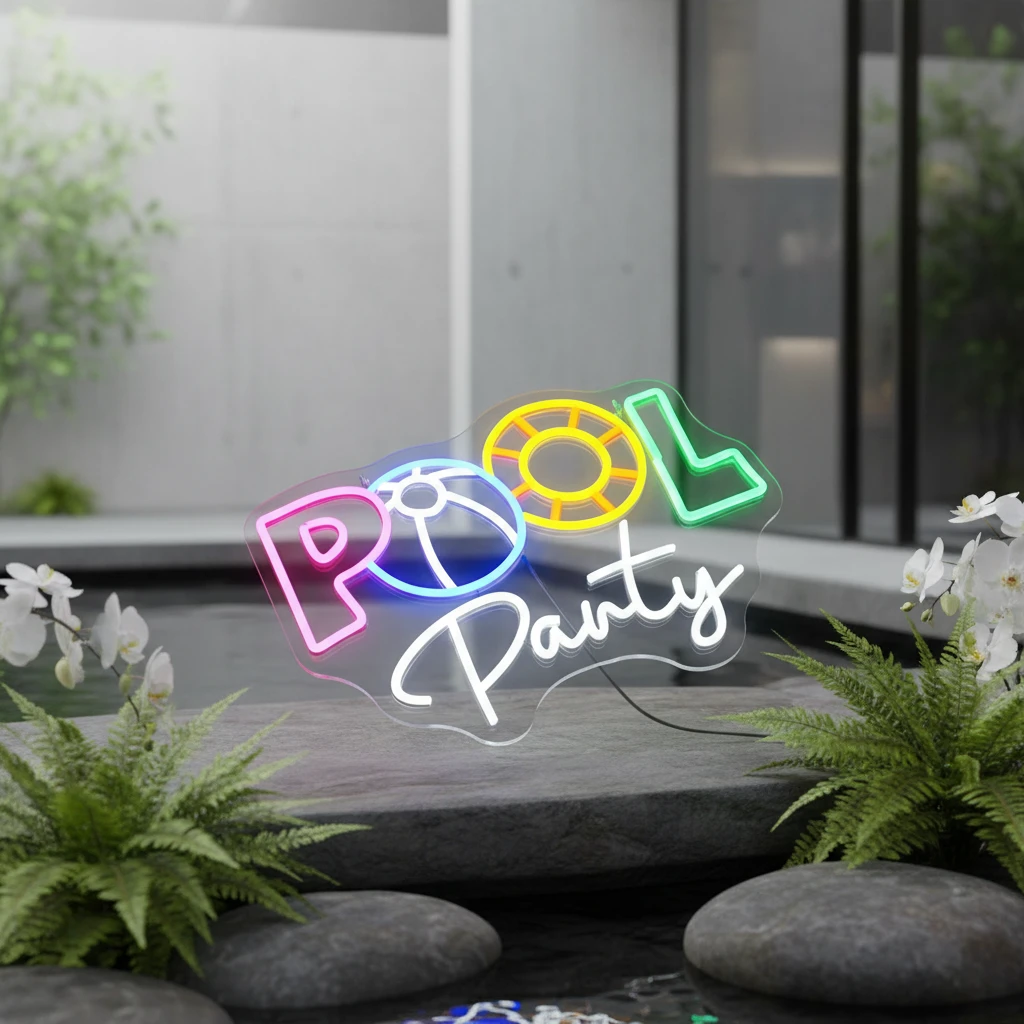 Pool Party Neon Sign by Neonchics