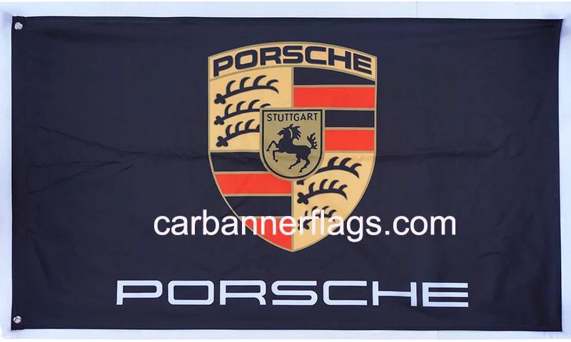 Car Flag for Porsche Flag- 3x5 FT Banner-100% polyester by flagsshop