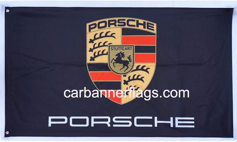 Porsche Flag- 3x5 FT Banner-100% polyester by flagsshop