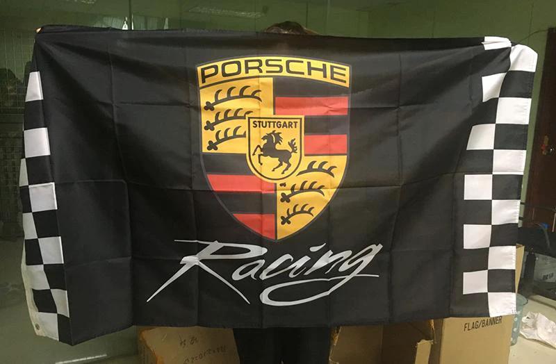 Car Flag for Porsche Flag- 3x5 FT Banner-100% polyester by flagsshop