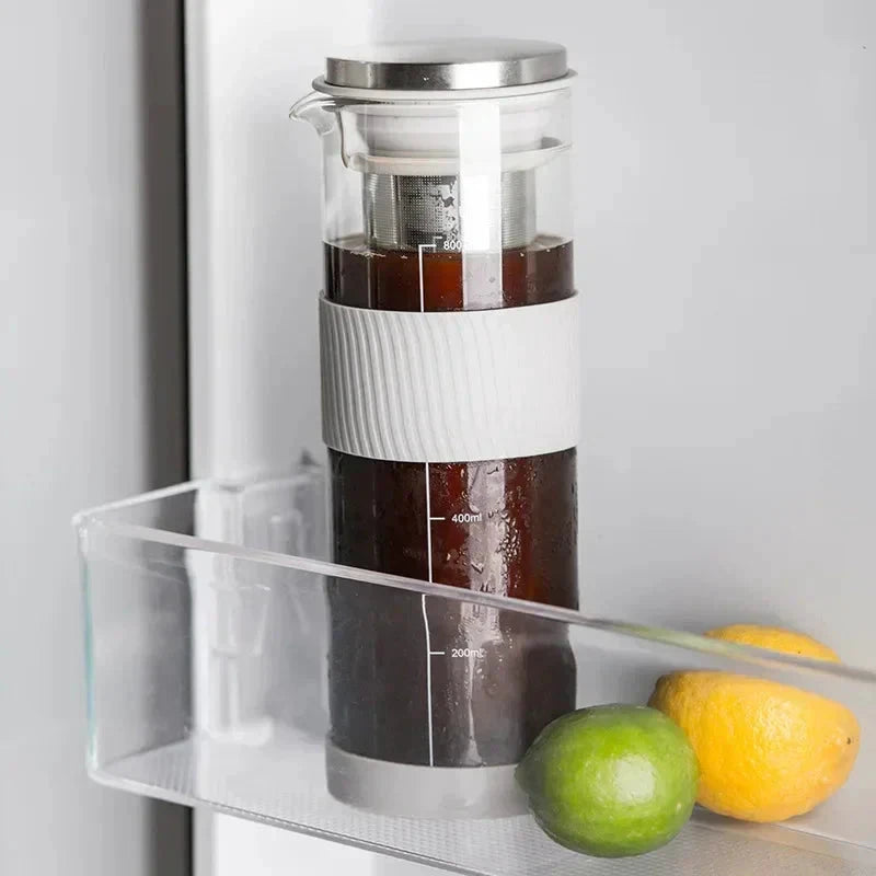 Portable Airtight Cold Brew Iced Coffee Maker Tea Infuser Pitcher by Bowlift