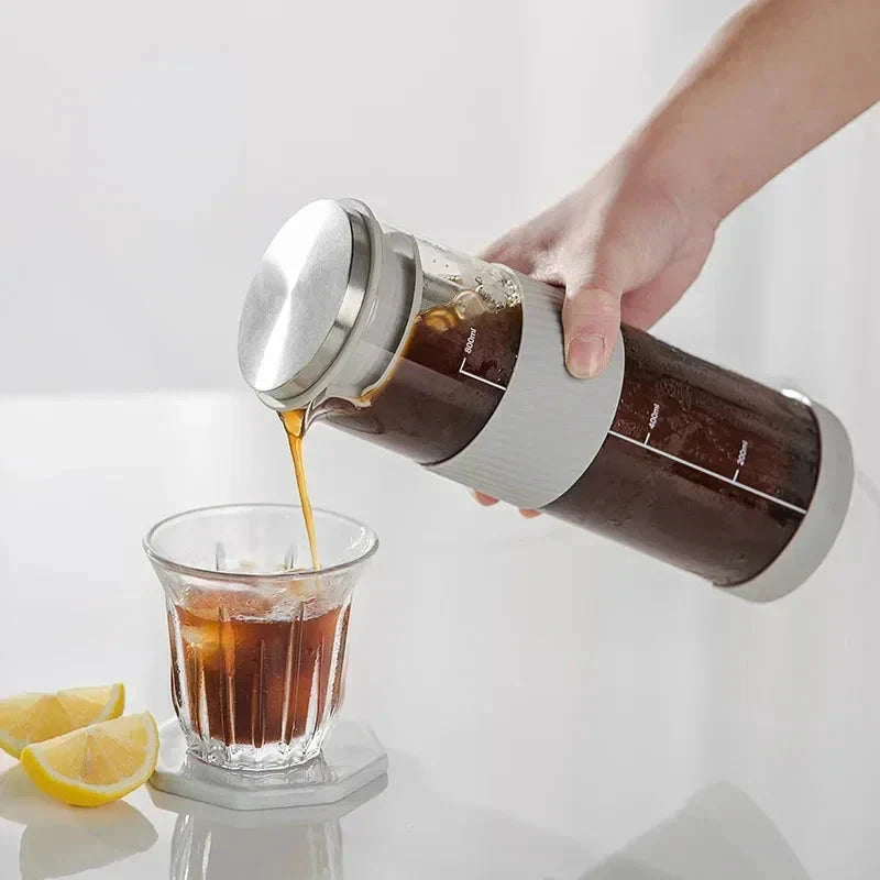 Portable Airtight Cold Brew Iced Coffee Maker Tea Infuser Pitcher by Bowlift