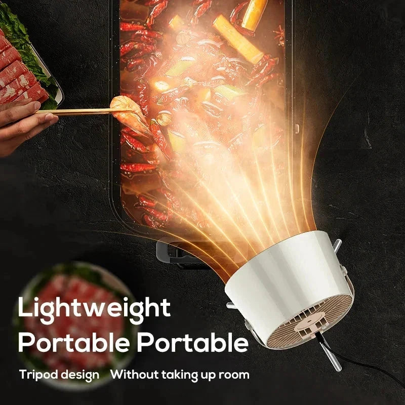 Portable Exhaust Fan Kitchen Hood Extractor Mini Suction Cooker Hood by Bowlift