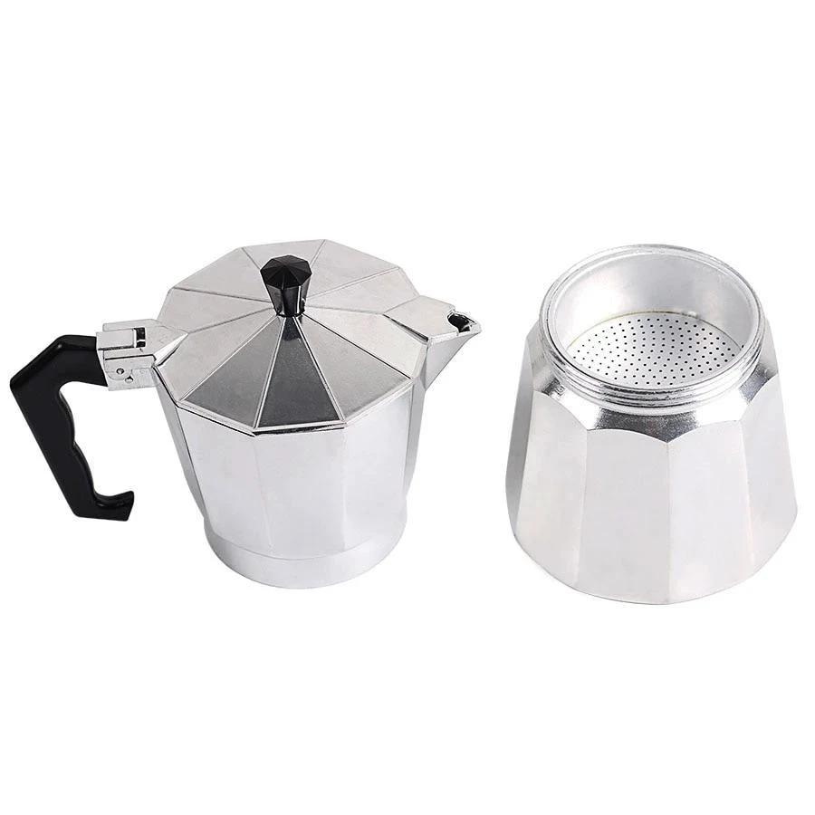 Portable Home Moka Pot Aluminum with Powder Percolator by Bowlift