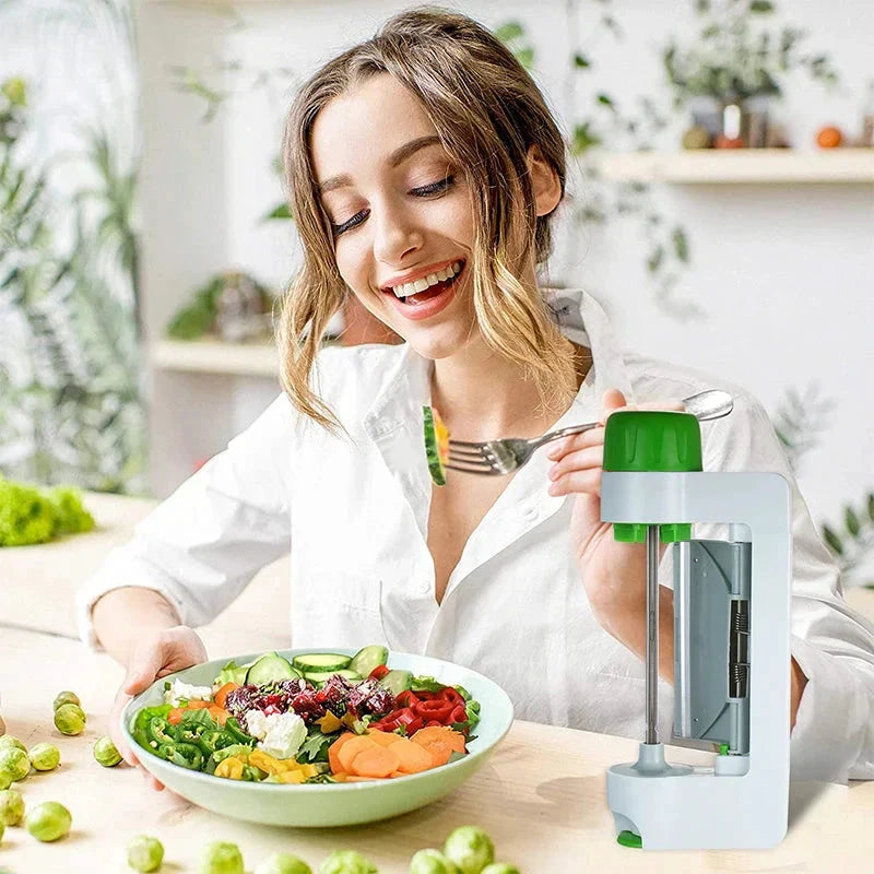 Portable Manual Vegetable Peeler Multi-Function Round Sheet Fruit Slicer by Bowlift