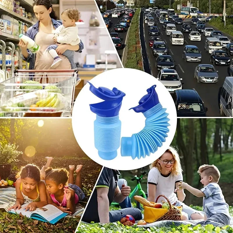 Mobile Urinal FlexRelief | Telescopic & Foldable | For Women & Children | 750 ml Capacity by BowLift