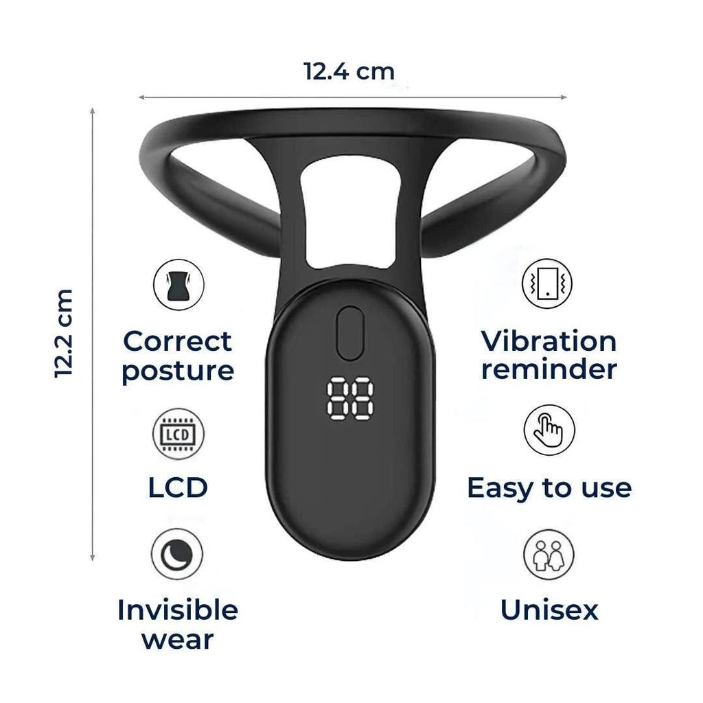 PosturePlus Neck and Back Posture Corrector | Real-Time Feedback - Neck Support and Spine Alignment Bowlift by Bowlift