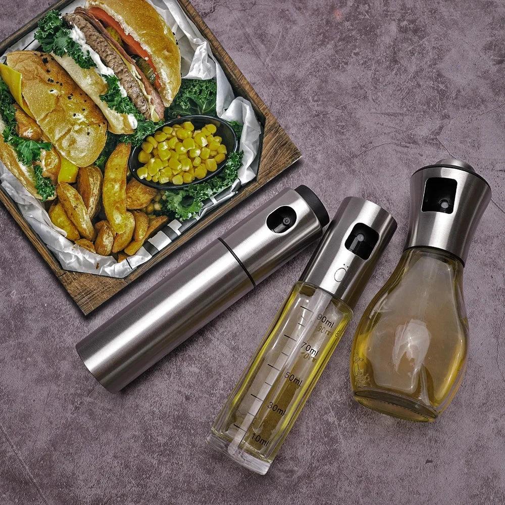 Premium Glass Oil Sprayer Dispenser for Cooking BBQ and Air Fryer by Bowlift