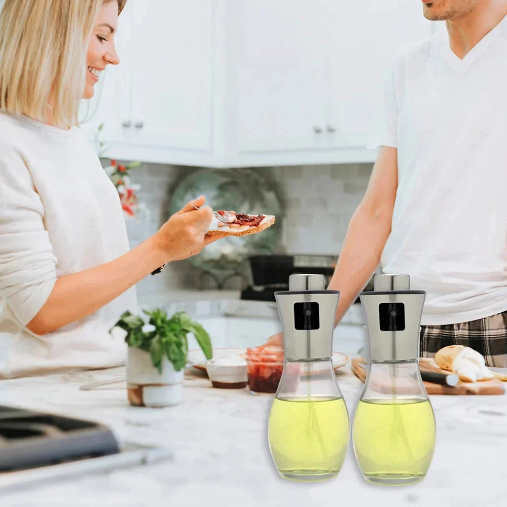 Premium Glass Oil Sprayer Dispenser for Cooking BBQ and Air Fryer by Bowlift