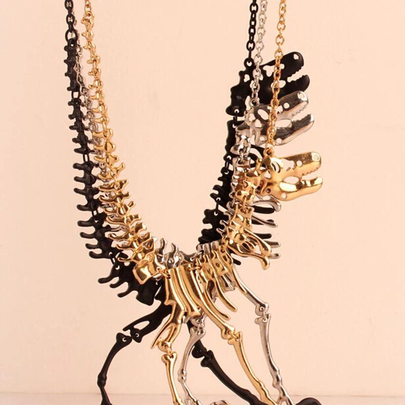 T-Rex Charm Necklace by Bowlift