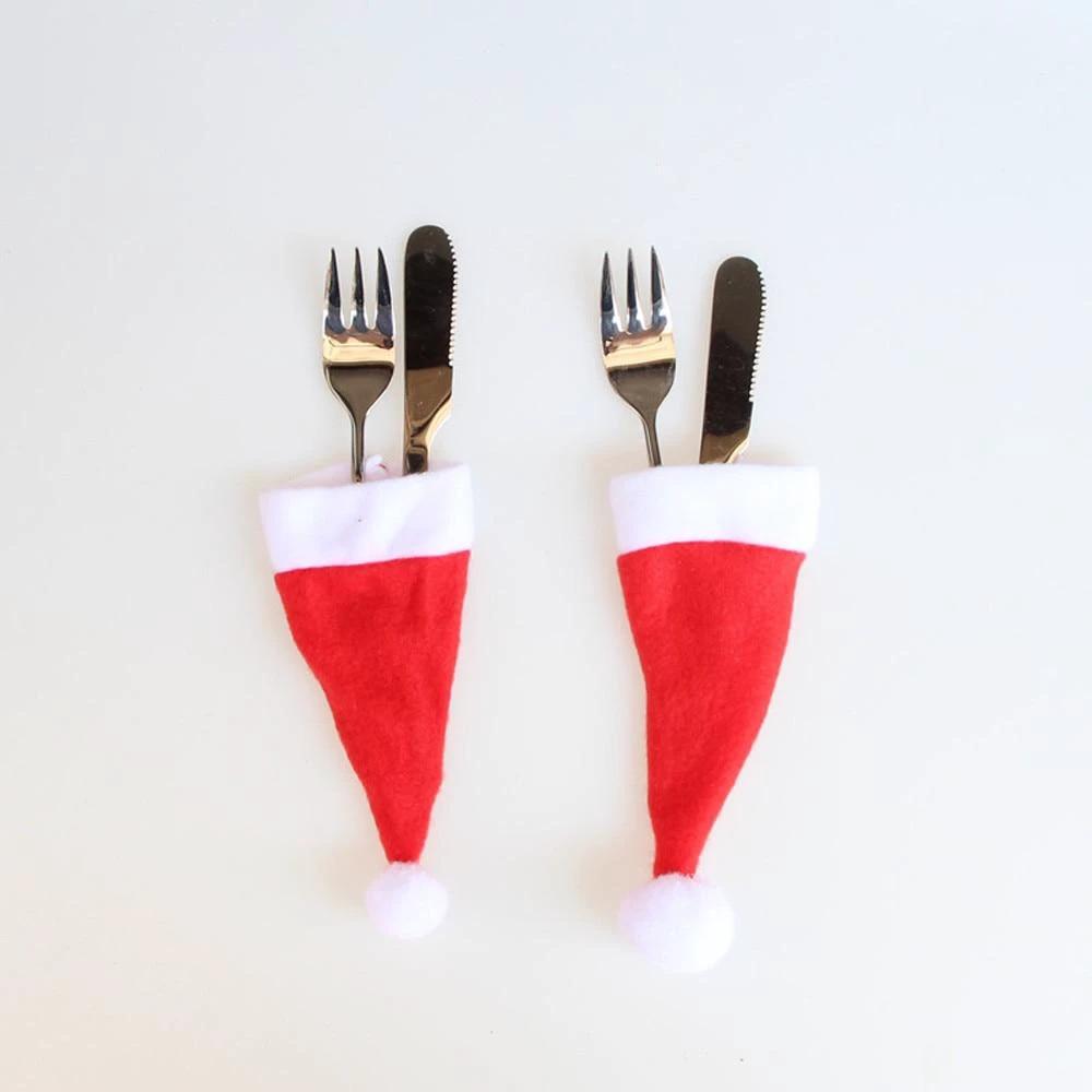 Santa Hat Cutlery Pocket by Bowlift