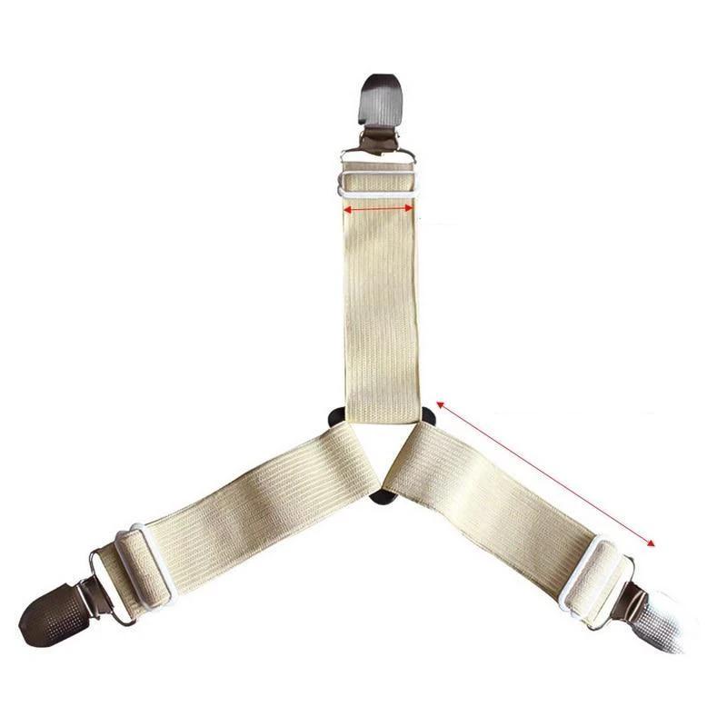 HoldTight - 4 Piece Elastic Bed Sheet Clips by Bowlift