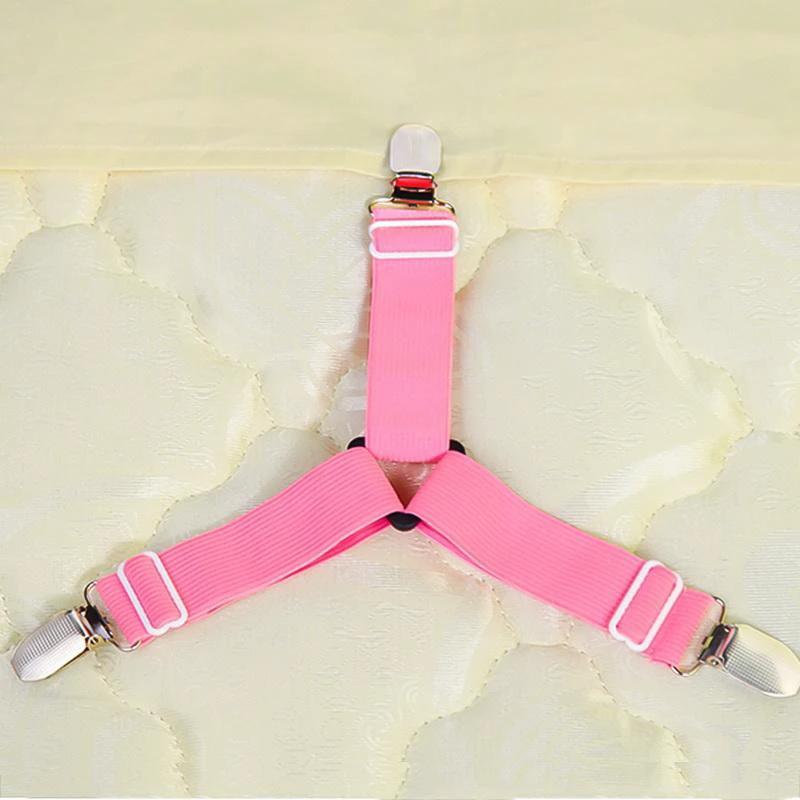 HoldTight - 4 Piece Elastic Bed Sheet Clips by Bowlift