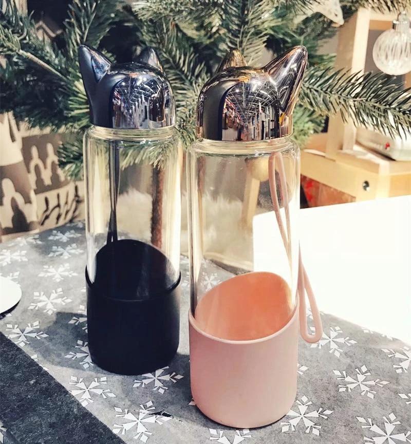 Laia - Cat Ear Portable Water Bottle by Bowlift
