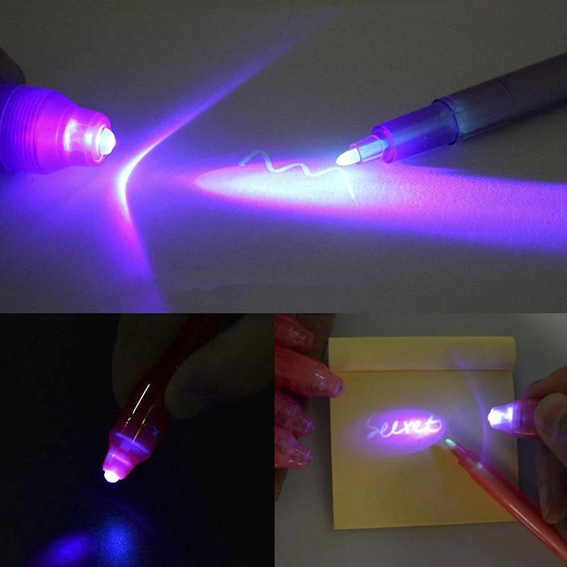 SecretTxt - 2 in 1 UV Black Light Invisible Ink Pen by Bowlift