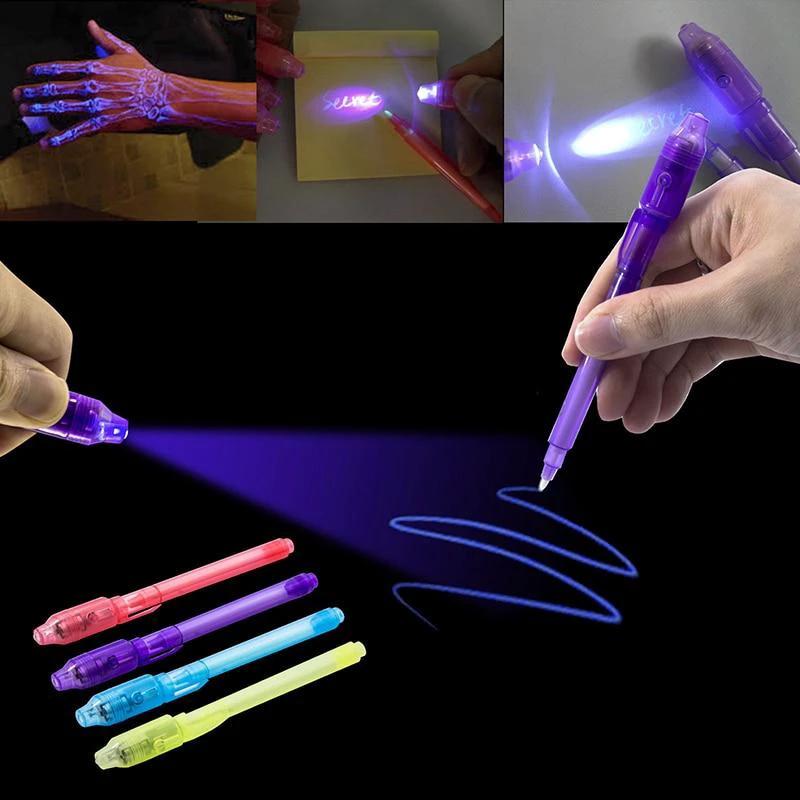 SecretTxt - 2 in 1 UV Black Light Invisible Ink Pen by Bowlift
