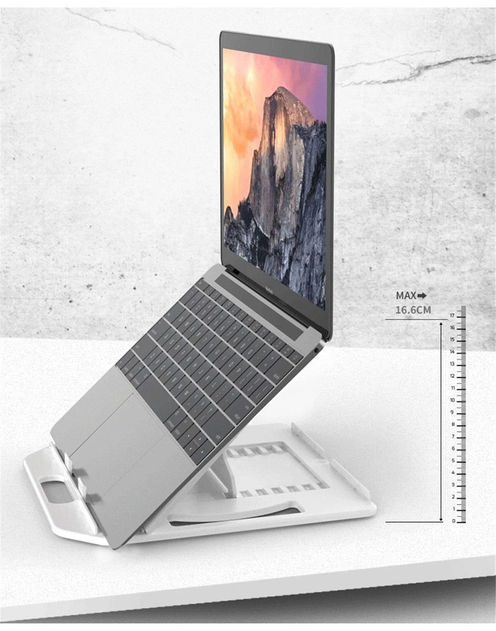 RestIt - Height Adjustable Laptop Stand with Fan by Bowlift