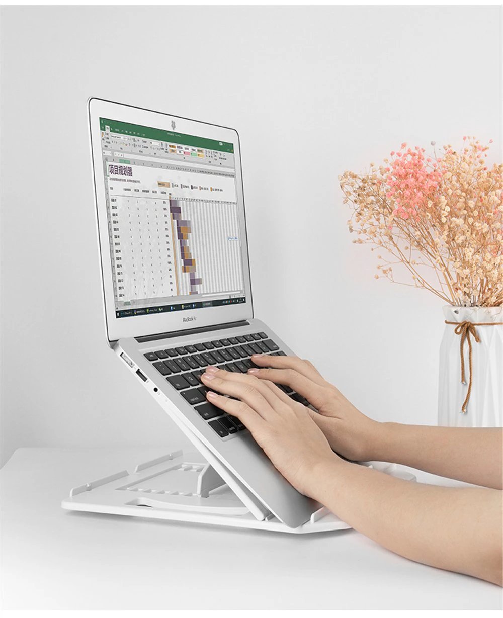 RestIt - Height Adjustable Laptop Stand with Fan by Bowlift