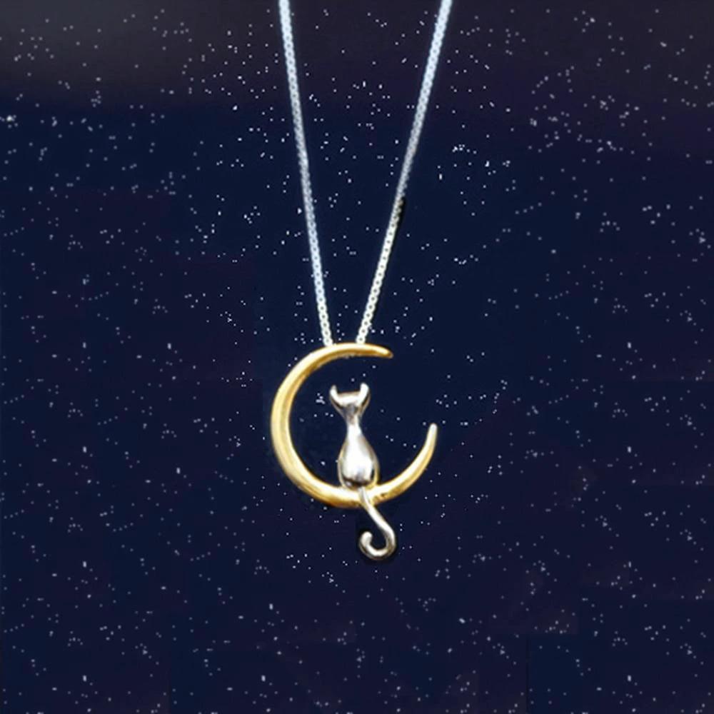 Kat - Moon Swing Necklace by Bowlift