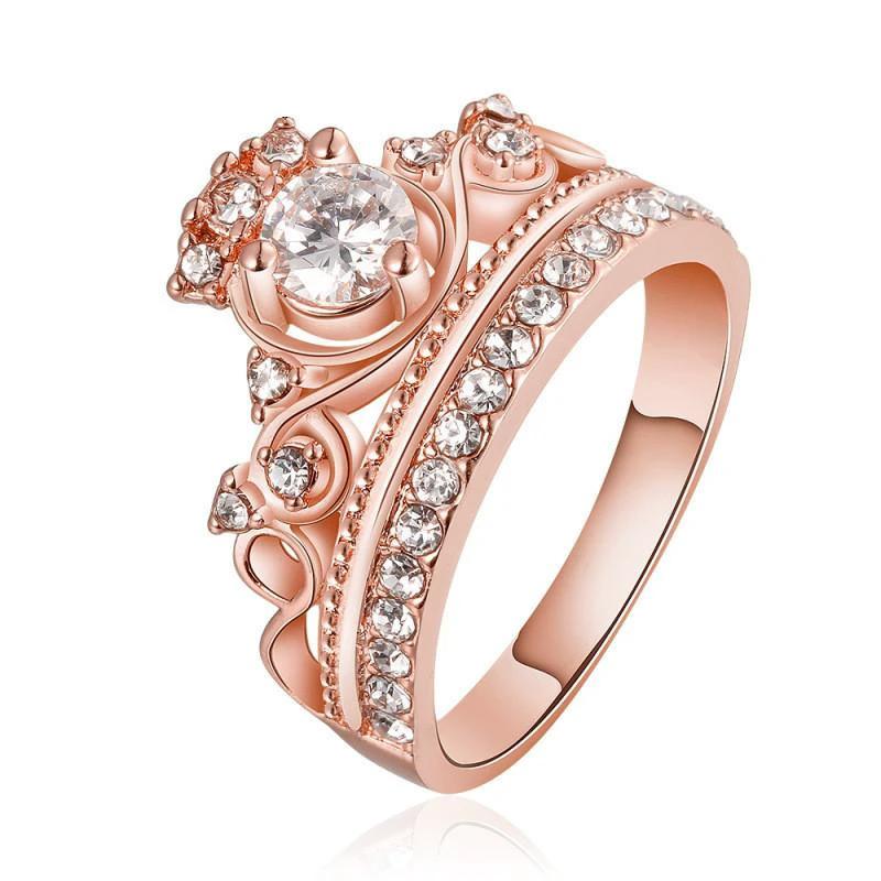 Rose Gold Queen Ring by Bowlift