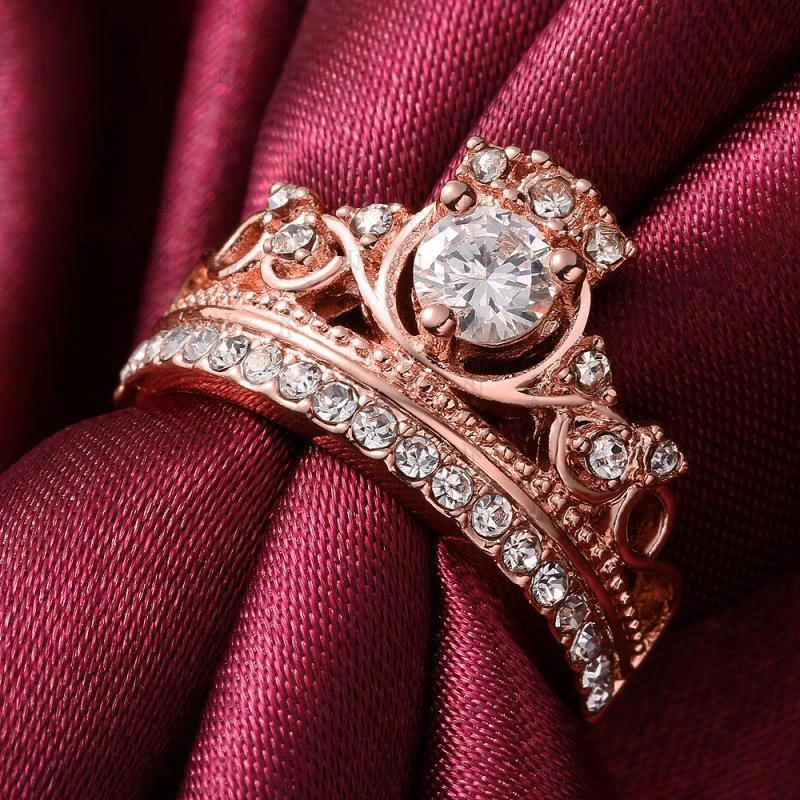 Rose Gold Queen Ring by Bowlift
