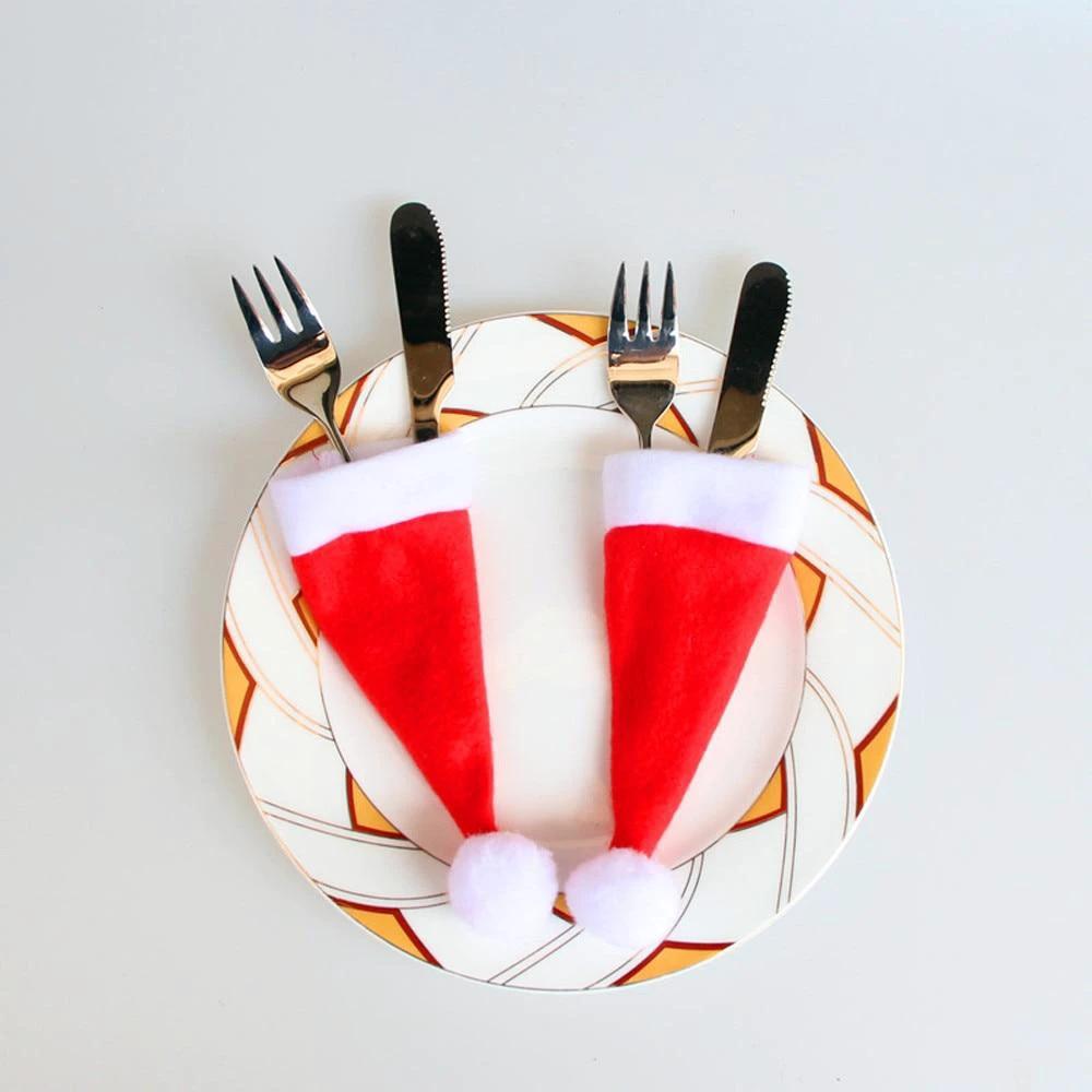 Santa Hat Cutlery Pocket by Bowlift