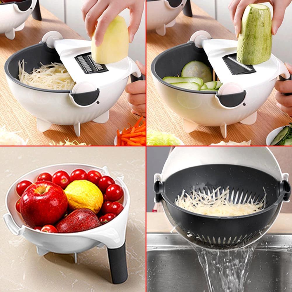 Rock-a-Salad - Multi-Function Balanced Colander by Bowlift