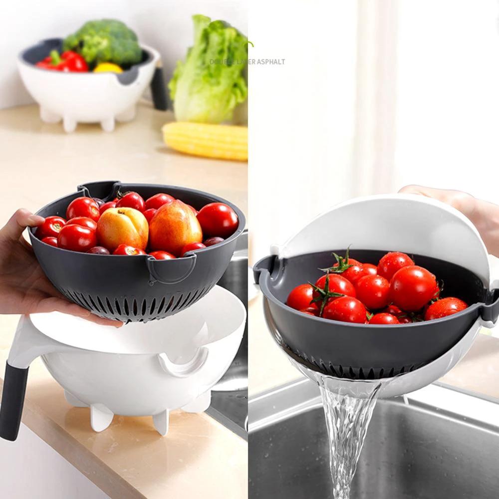 Rock-a-Salad - Multi-Function Balanced Colander by Bowlift