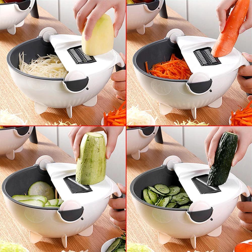 Rock-a-Salad - Multi-Function Balanced Colander by Bowlift