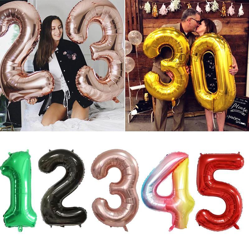 Large Helium Birthday Balloons by Bowlift