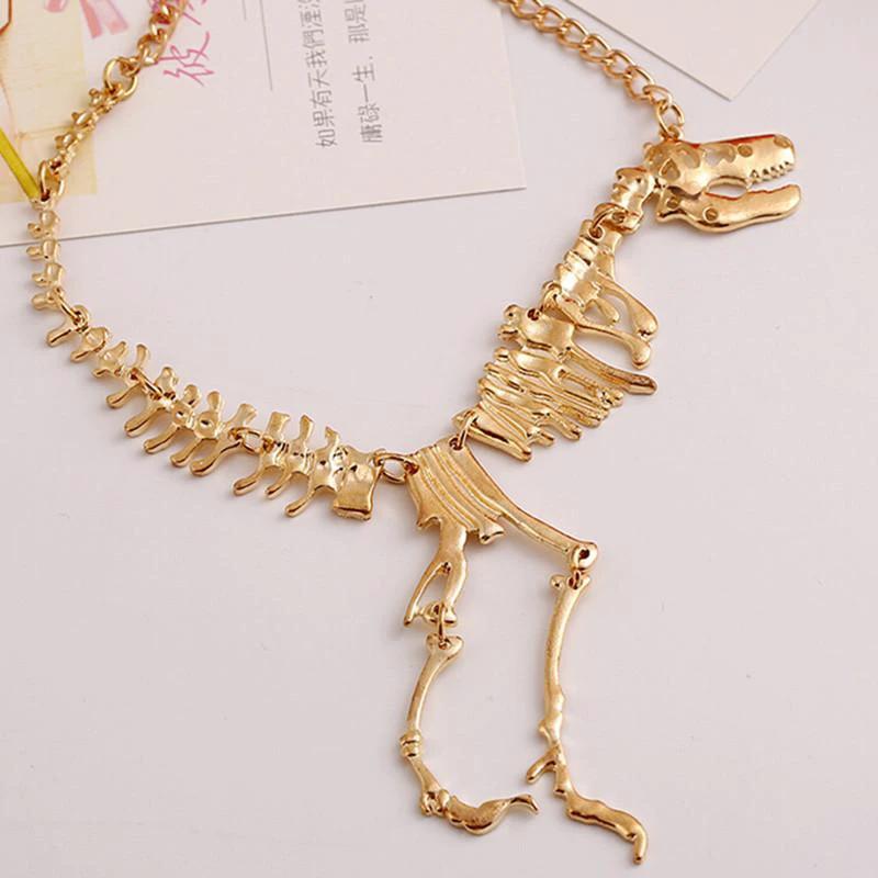 T-Rex Charm Necklace by Bowlift