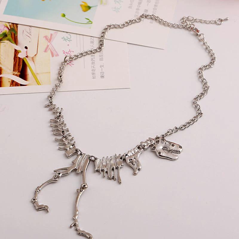 T-Rex Charm Necklace by Bowlift