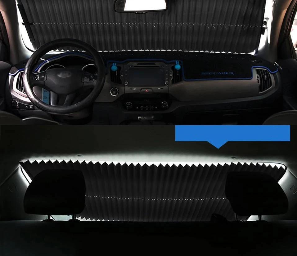 Retractable Front Windshield Sunshade by Bowlift