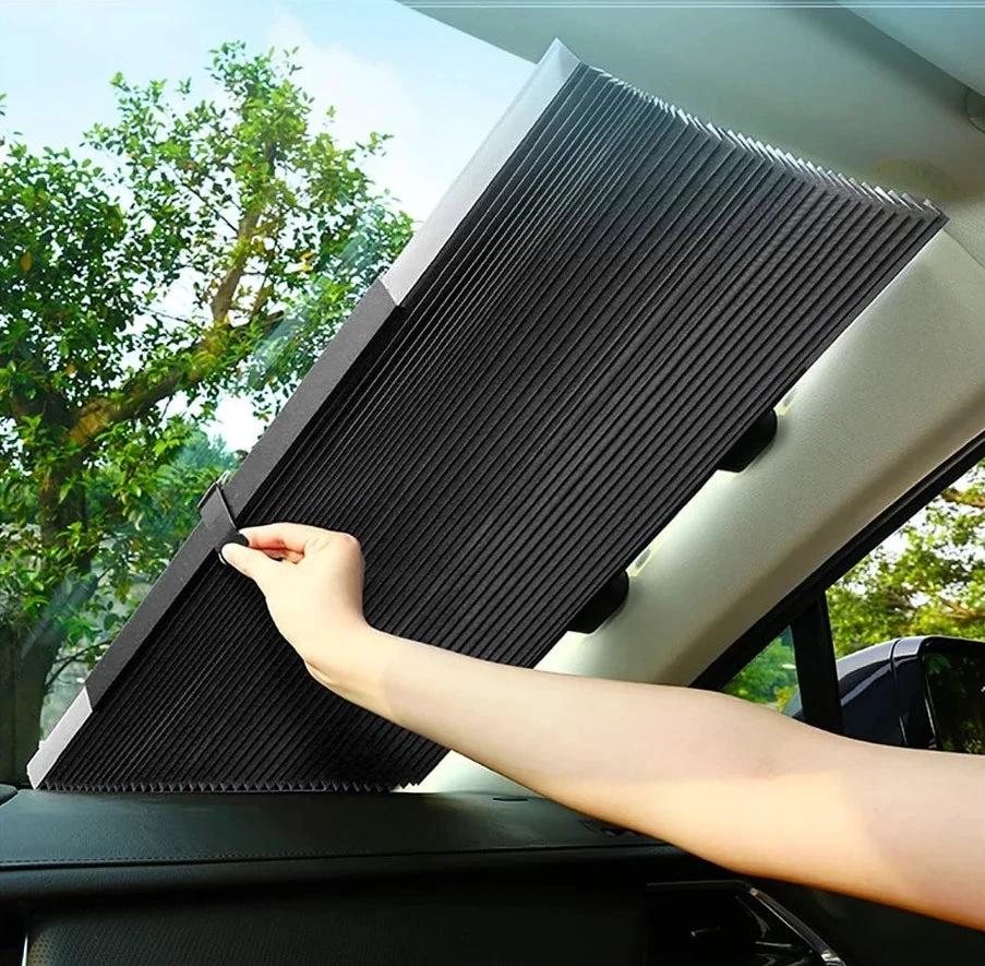 Retractable Front Windshield Sunshade by Bowlift