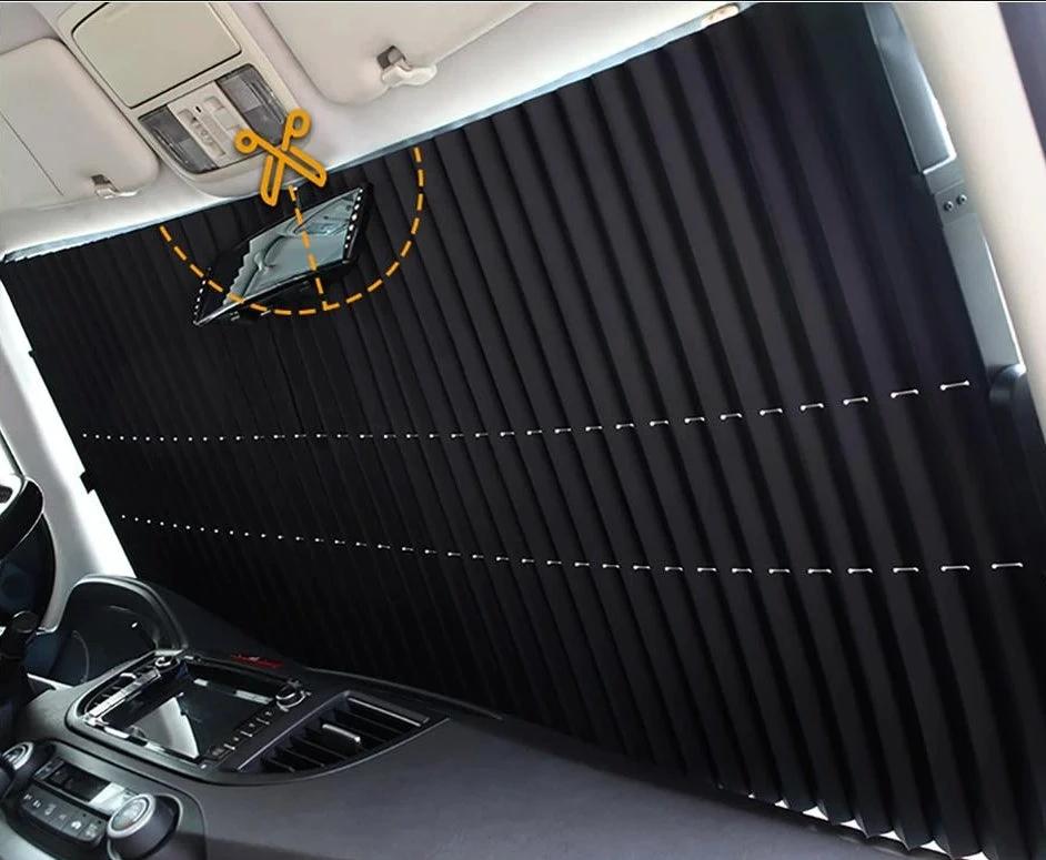 Retractable Front Windshield Sunshade by Bowlift