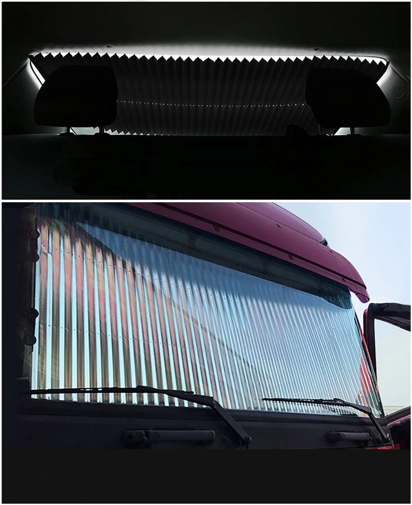 Retractable Front Windshield Sunshade by Bowlift