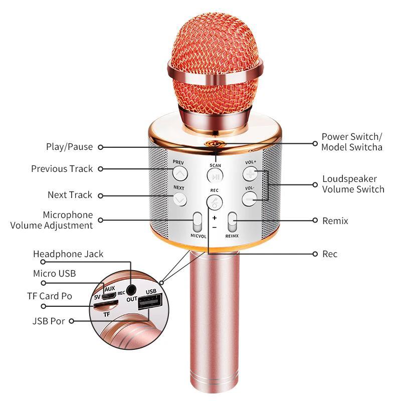 Nolae - Bluetooth Karaoke Microphone by Bowlift