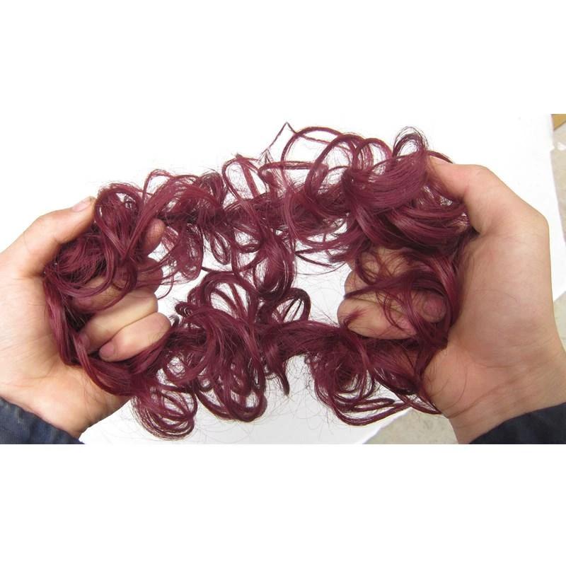 Messy Bun Fake Hair Scrunchie by Bowlift