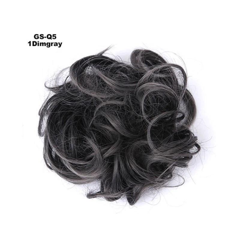 Messy Bun Fake Hair Scrunchie by Bowlift