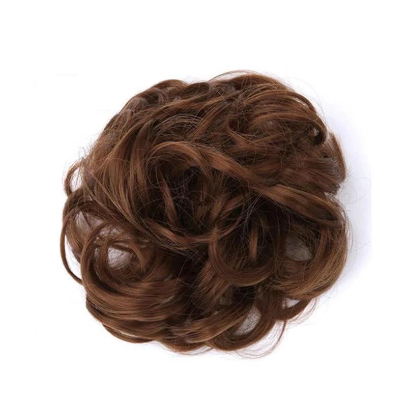 Messy Bun Fake Hair Scrunchie by Bowlift
