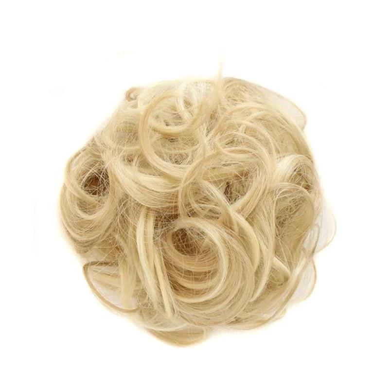 Messy Bun Fake Hair Scrunchie by Bowlift