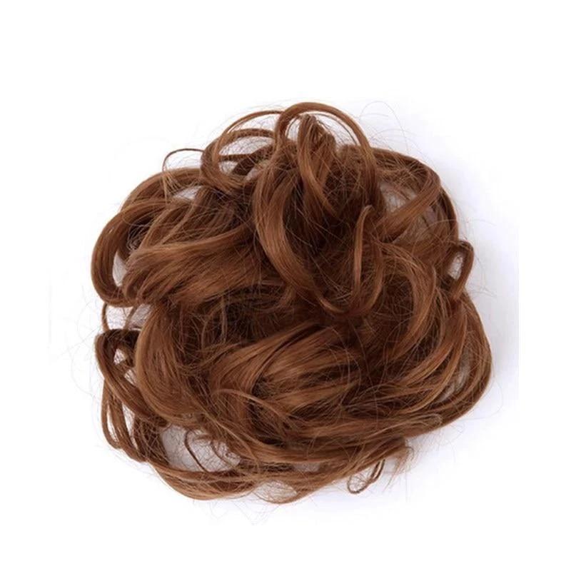 Messy Bun Fake Hair Scrunchie by Bowlift