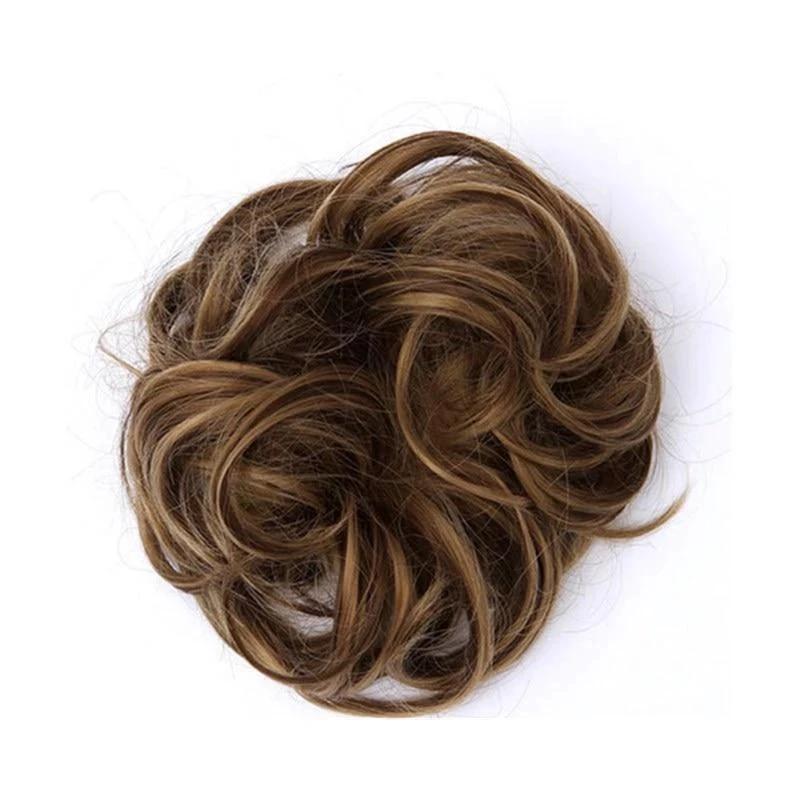 Messy Bun Fake Hair Scrunchie by Bowlift