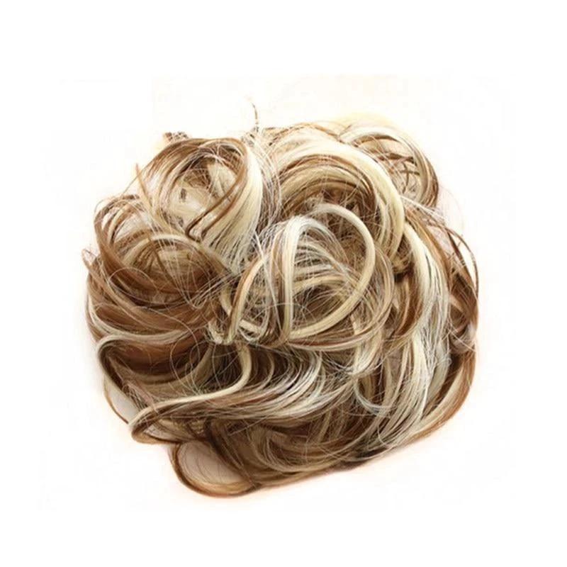 Messy Bun Fake Hair Scrunchie by Bowlift