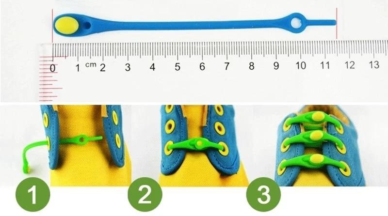 NoTie - 12 Silicone Elastic No Tie Shoe Laces by Bowlift