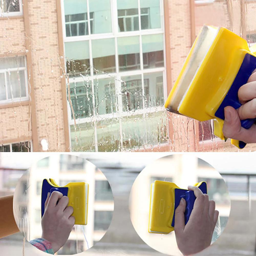 MagnaKlean - Double Sided Glass Cleaning Magnetic Brush by Bowlift
