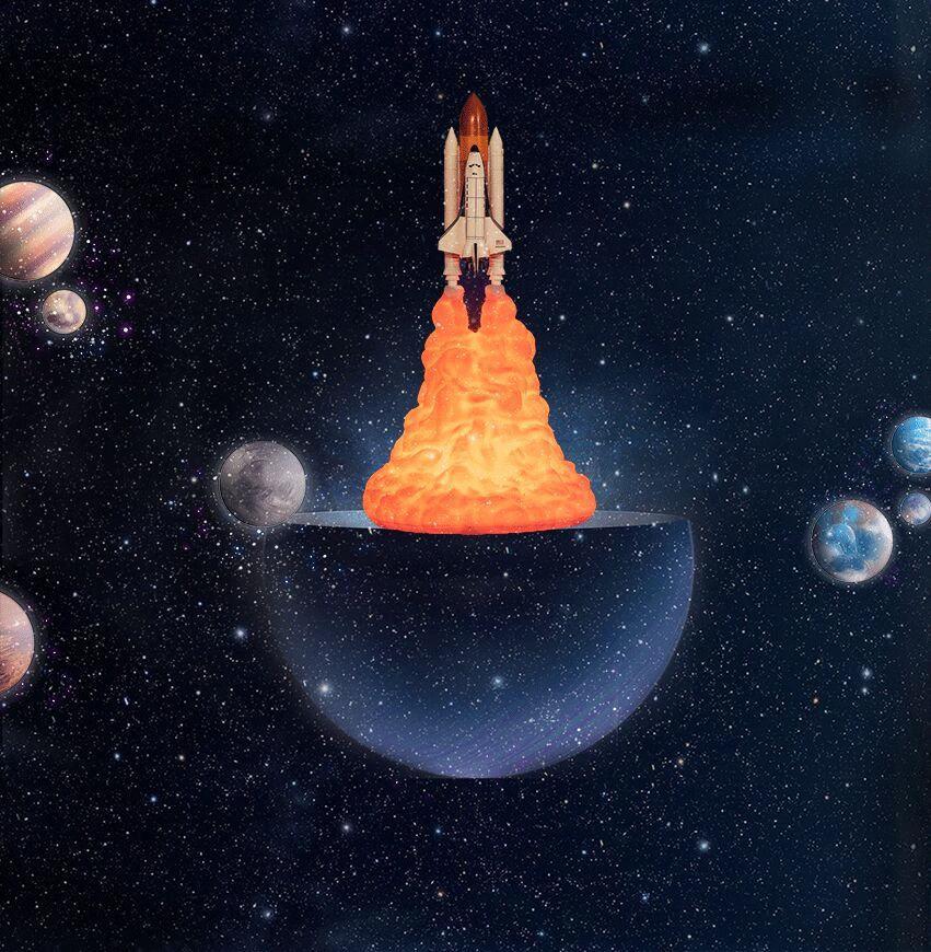 Rokit - 3D Space Shuttle Lamp by Bowlift