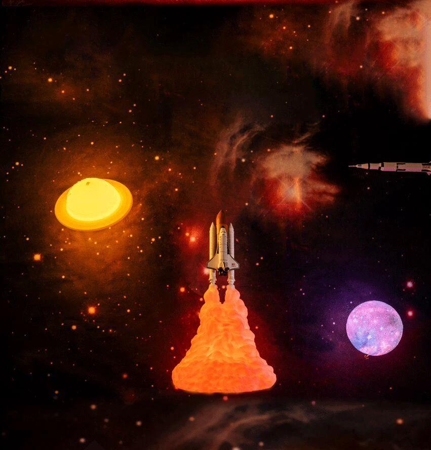 Rokit - 3D Space Shuttle Lamp by Bowlift