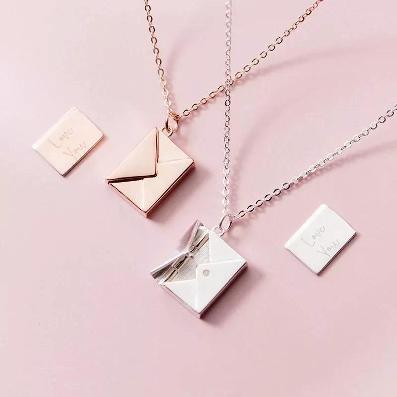 Love Letter Pendant Necklace by Bowlift